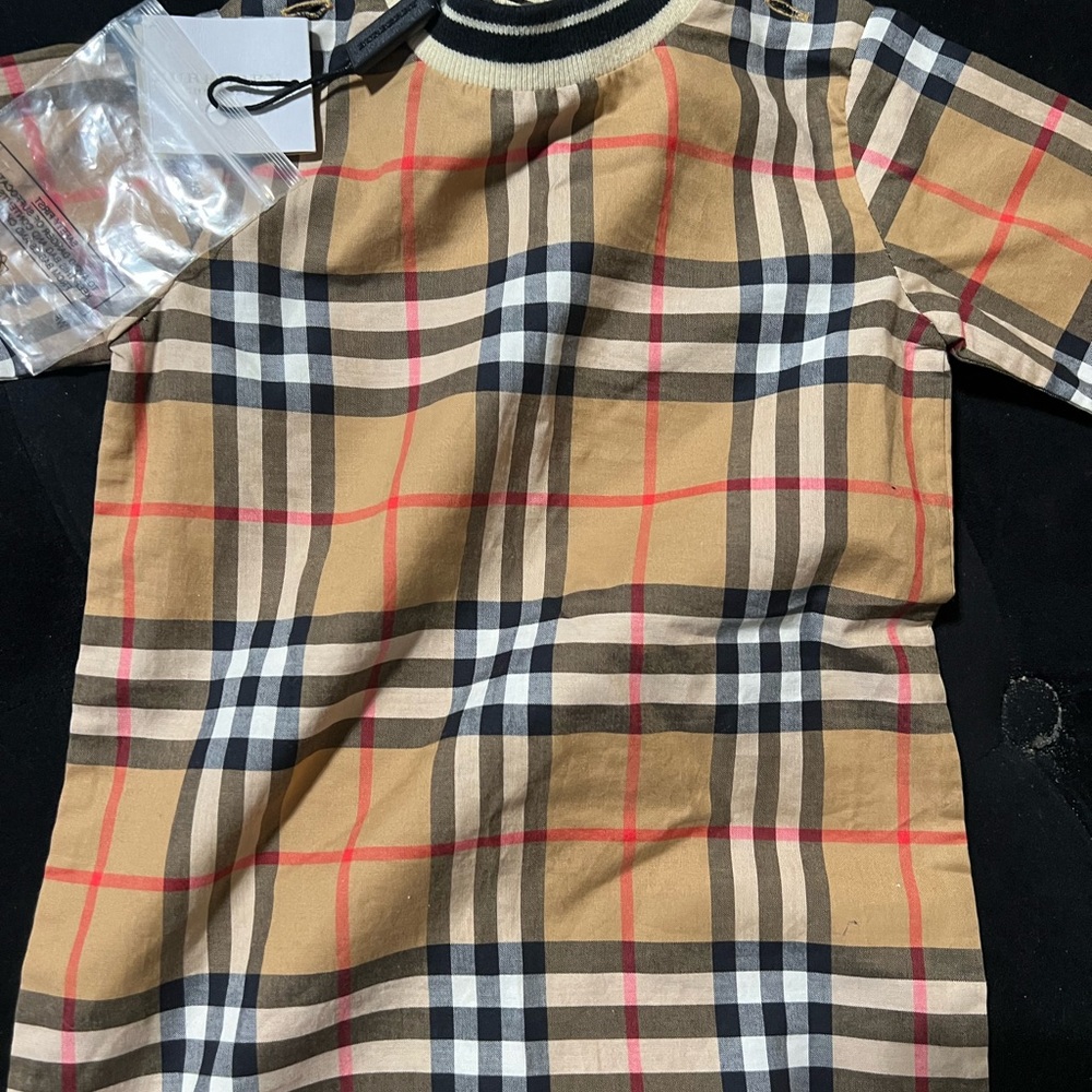 Antique Check stretch-cotton shortie from BURBERRY KIDS